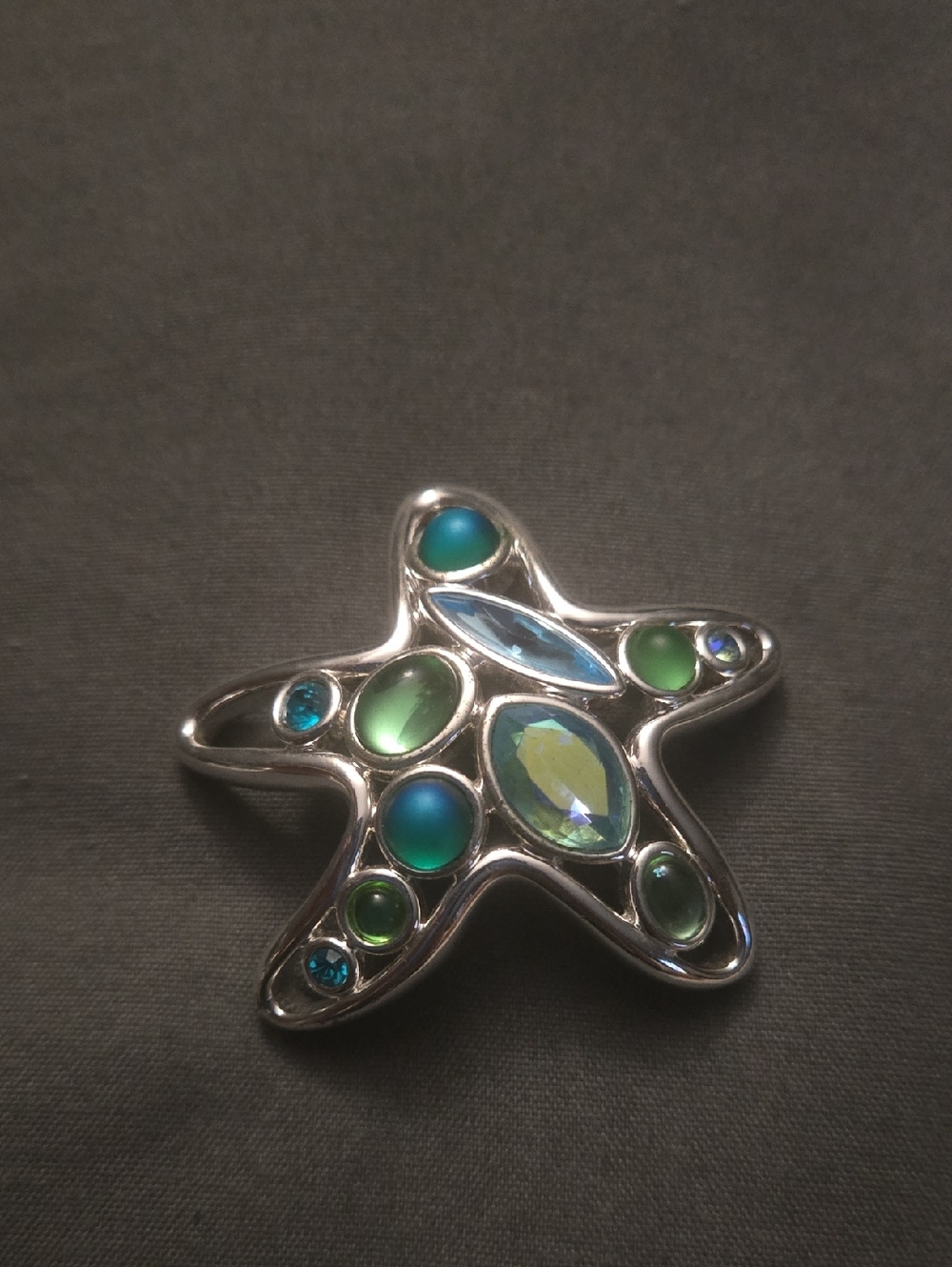 Vintage Monet Silver-tone Starfish Brooch